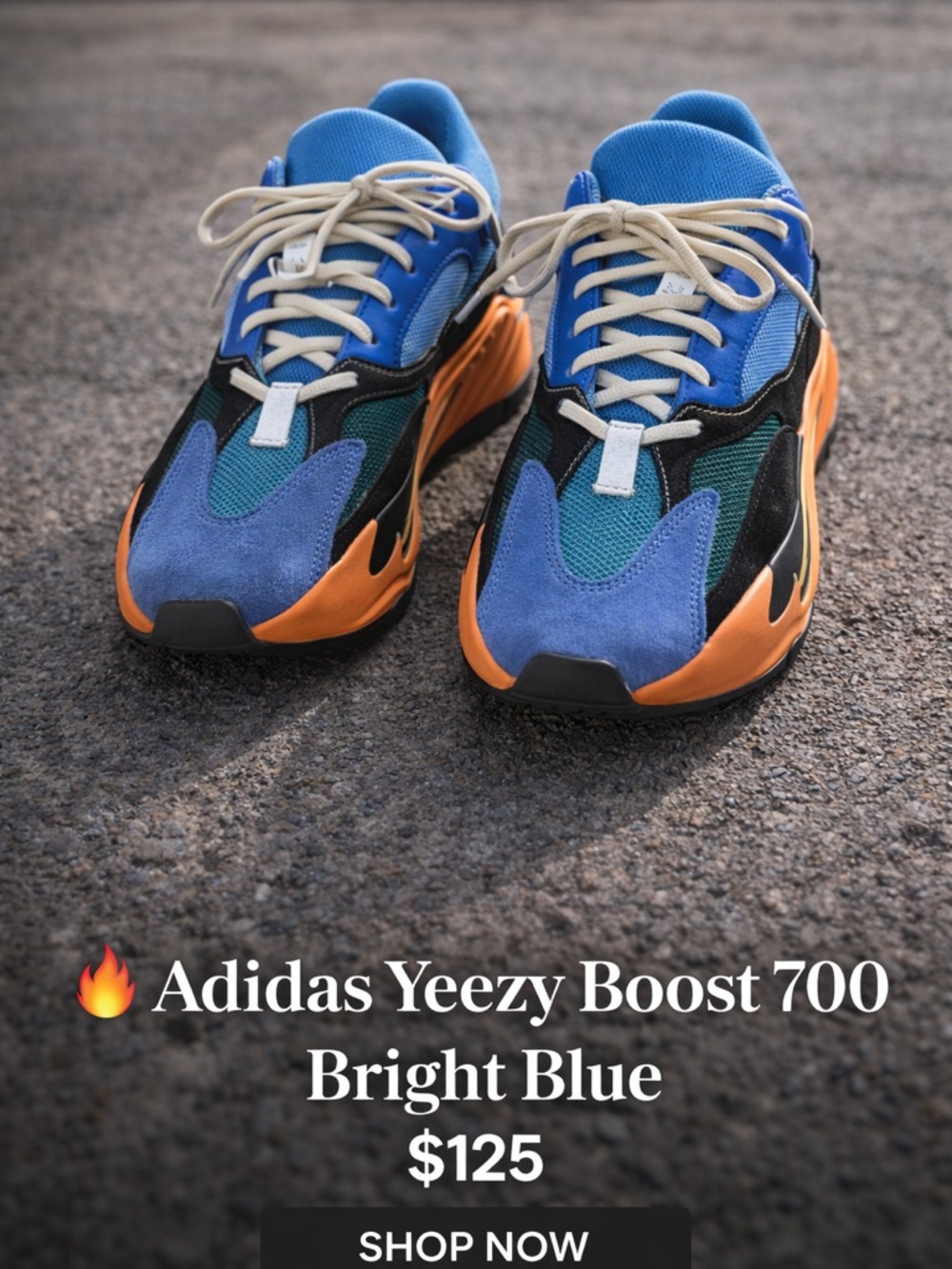 💯 AUTHENTIC - Adidas Yeezy Boost 700
Bright Blue Men’s 7.5